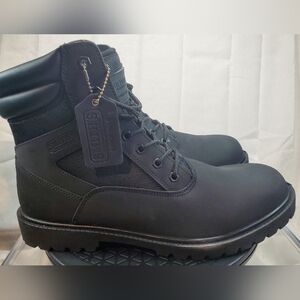 NEW SMITH Men's 6" Hiker/ Work Boot. Black Leather Mesh Vented Panel Upper SZ 13